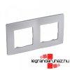 Legrand Nilo kettes keret, alumnium, Legrand 397042