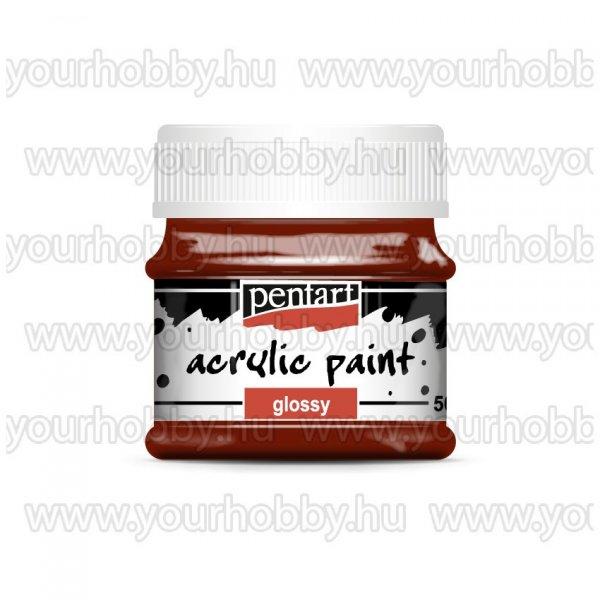 Pentart Fényes akrilfesték 50 ml - Bordó