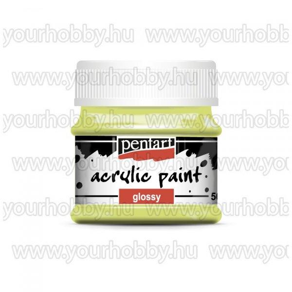 Pentart Fényes akrilfesték 50 ml - Limezöld