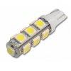 LED 12V T10 foglalat 13 ledet tartalmaz aut izz Hideg Fe