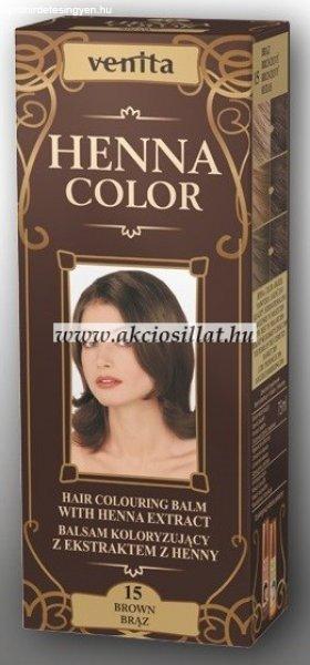 Venita Henna Color gyógynövényes krémhajfesték 75ml 15 Brown