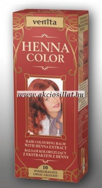 Venita Henna Color gyógynövényes krémhajfesték 75ml 10 Gránátvörös