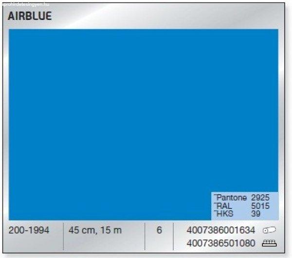 Fényes égkék öntapadós fólia Airblue 200-1994