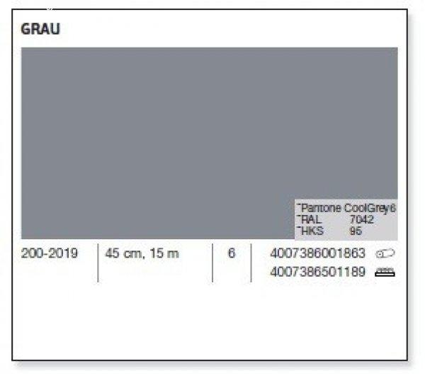 Matt szürke öntapadós fólia Grau 200-2019