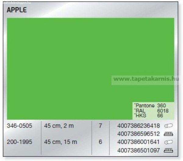 Fényes, zöld öntapadós fólia Apple 200-1995