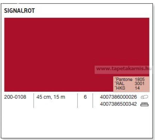 Matt piros öntapadós fólia Signalrot 200-0108
