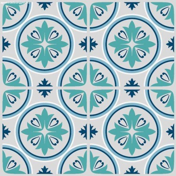 Gekkofix Cassia teal Kék cementlap mintás öntapadós fólia 14083 KIFUTÓ
