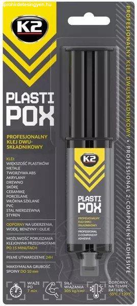 K2 kétkomponensű műanyag ragasztó 25g PLASTIPOX