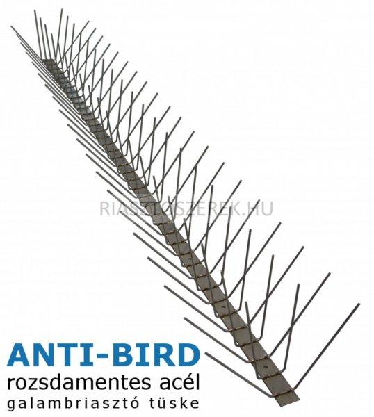 Anti-Bird 4 soros rozsdamentes acél galambriasztó tüske 1m