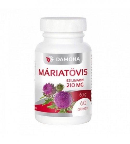 Damona Máriatövis Szilimarin 210 mg tabletta (60 db)