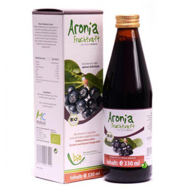 Medicura Bio Fekete berkenye 100% gyümölcslé (330 ml)