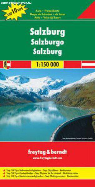 OE 66 - Salzburg tartomány Top 10 Tipp autótérkép - f&b 
