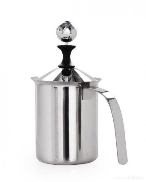Rozsdamentes fém kézi tejhabosító 500 ml