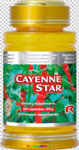 Cayenne Star 60 db kapszula, paprika kivonat - testsúlycsökkentésre -
StarLife