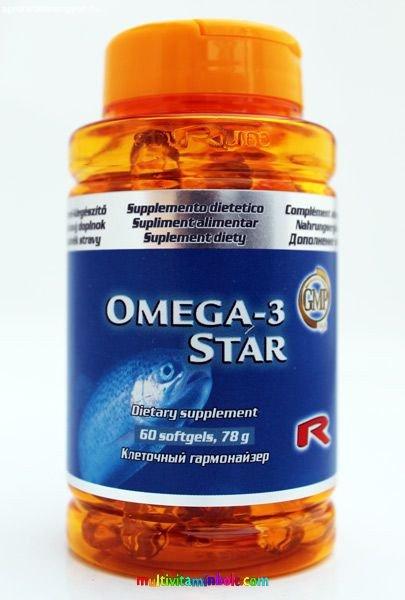 Omega-3 Star, EPA 60 db lágyzselatin kapszula - StarLife - az egészséges
szív- és érrendszerért