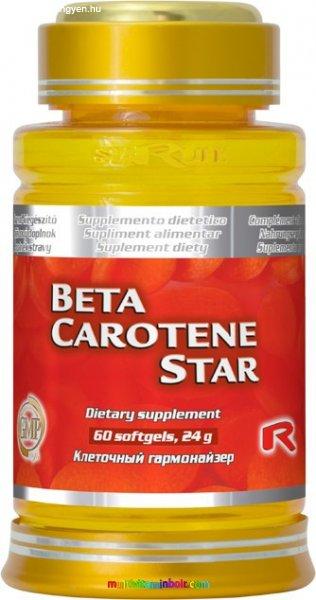 Beta-Carotene Star 60 db - béta-karotint tartalmazó étrend-kiegészítő -
StarLife