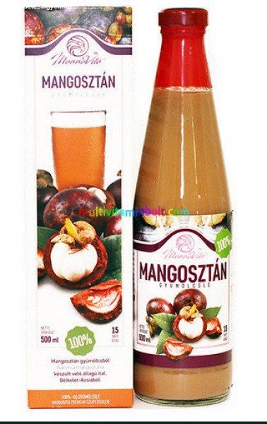 Mangosztán gyümölcsvelő 100%-os 500 ml - MannaVita