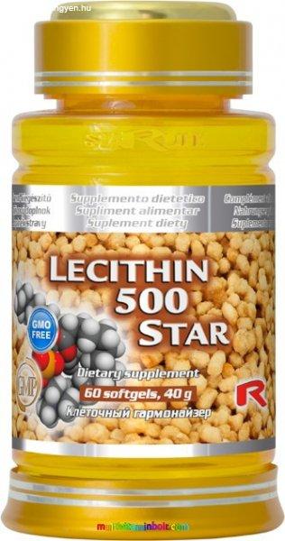 Lecithin 500, 60 db lágyzselatin kapszula, anyagcsere támogatására,
borszőlő flavonoidokból - StarLife