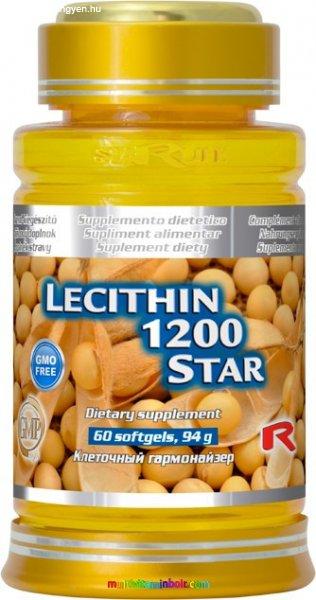 Lecithin 1200 Star, 60 db lágyzselatin kapszula - StarLife