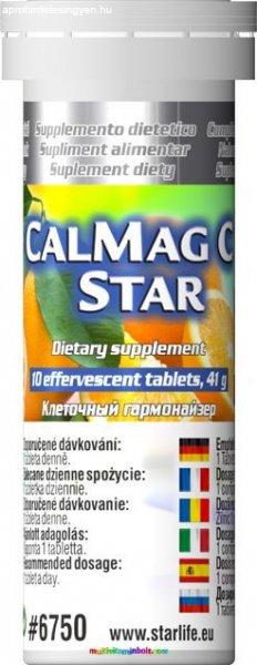 CalMag C Star 10 db pezsgőtabletta, finom narancs ízű, Kálciummal,
C-vitaminnal és magnéziummal - StarLife