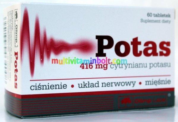 Potas Kálium tabletta 60 db, 416 mg kálium-citrát formájú - Olimp Labs