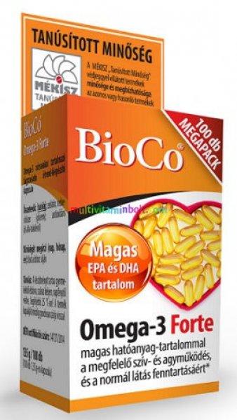 Omega-3 Forte Megapack 100 db lágyzselatin kapszula - BioCo