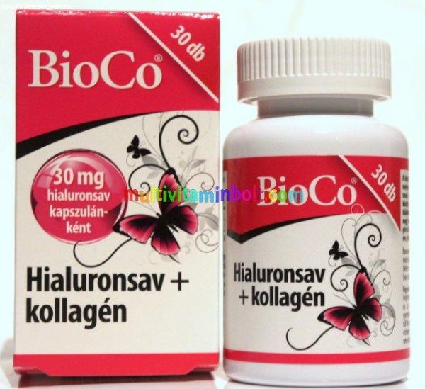 Hialuronsav+kollagén 30 db kapszula - BioCo