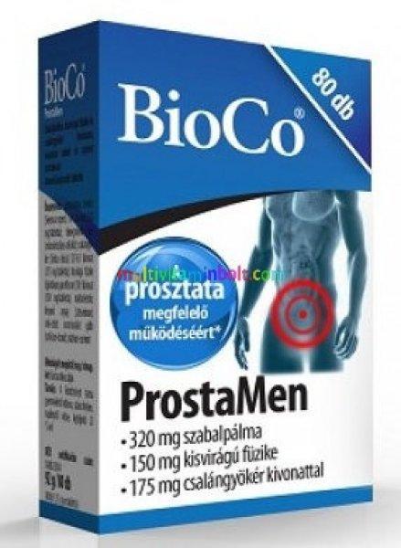 ProstaMen 80 db tabletta, szabalpálma, kisvirágú fűzike, cink, szelén
kivonatok férfiaknak - BioCo