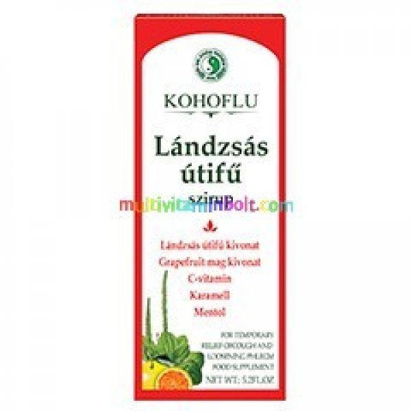 Kohoflu Lándzsás útifű szirup 150 ml, bíbor kasvirág Echinacea,
grapefruitmag kivonat, C-vitamin - Dr. Chen