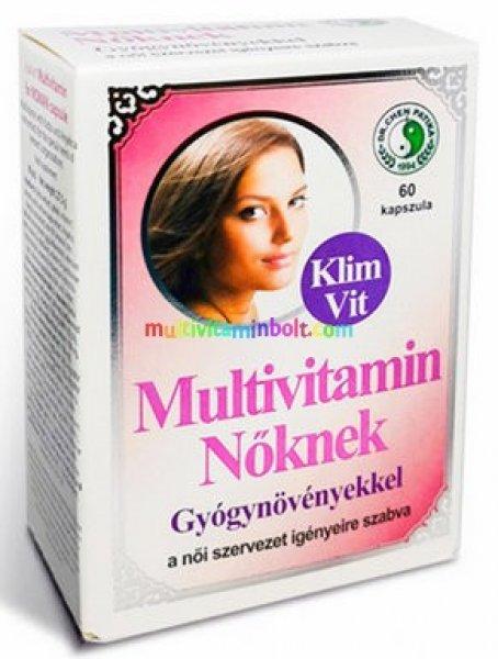 Multivitamin Nőknek 60 db kapszula, Kudzu, Angelica gyökér, vitaminok - Dr.
Chen