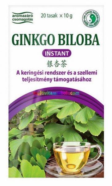 Instant Ginkgo Biloba és Inulin tea, 20 db tasak - Dr. Chen