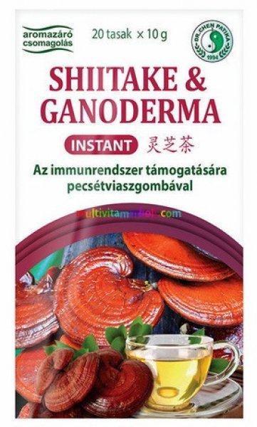 Instant Shiitake és Ganoderma tea, 20 db tasak - Dr. Chen