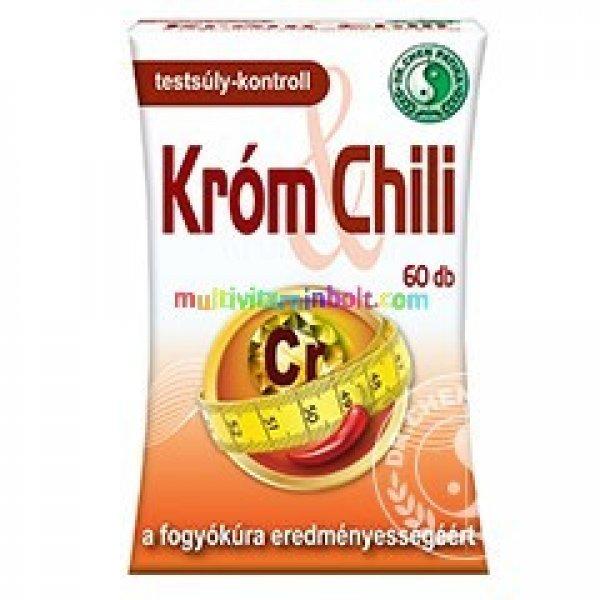 Króm & Chili 60 db kapszula, Lótusz, króm, chili, szenna, EGCG - Dr. Chen
