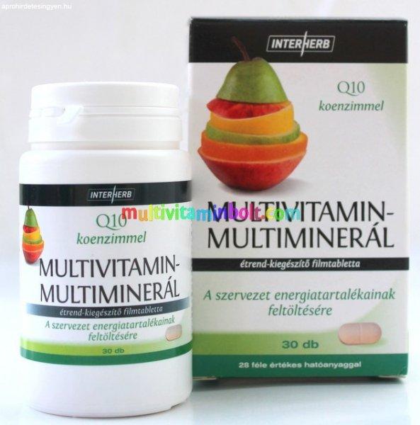 Multivitamin & Multiminerál 30 db filmtabletta, multivitamin, 1 havi adag -
Interherb