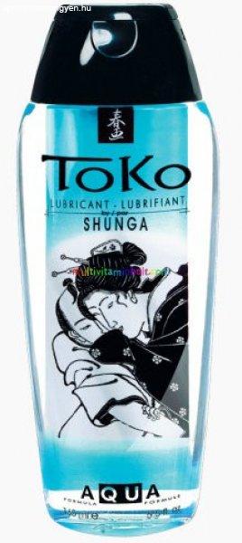 Toko Aqua Lubricant 165 ml, vízbázisú sikosító, ehető, folyósabb, vizes
állagú - Shunga