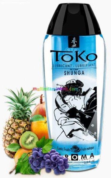 Toko Exotic Fruits Lubricant 165 ml, egzotikus gyümölcs ízű ehető,
vízbázisú síkosító - Shunga