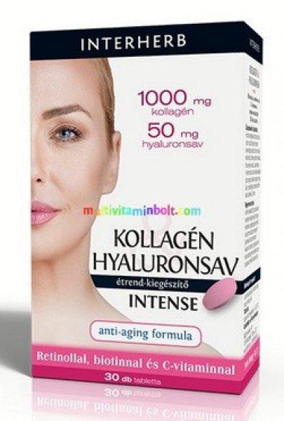Kollagén & Hyaluronsav INTENSE 30 db kapszula, retinol, biotin, c-vitamin -
Interherb