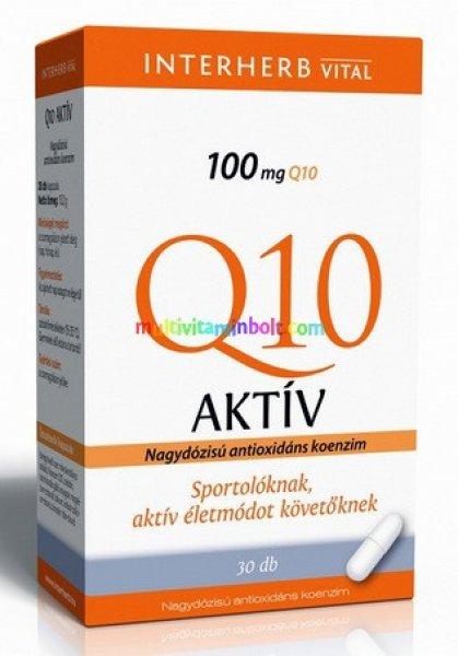 Q10 koenzim Aktív 100 mg, 30 db kapszula - Interherb