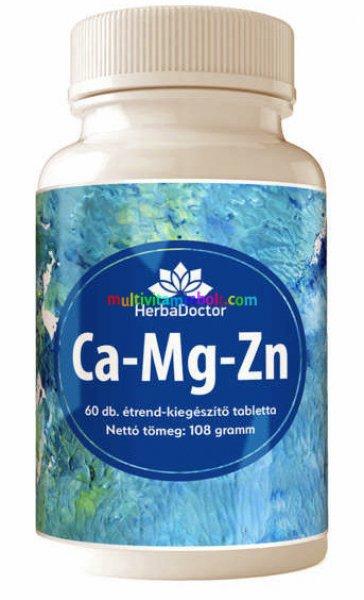 Ca-Mg-Zn (Kalcium-Magnézium-Cink) 60 db tabletta, rézzel - HerbaDoctor