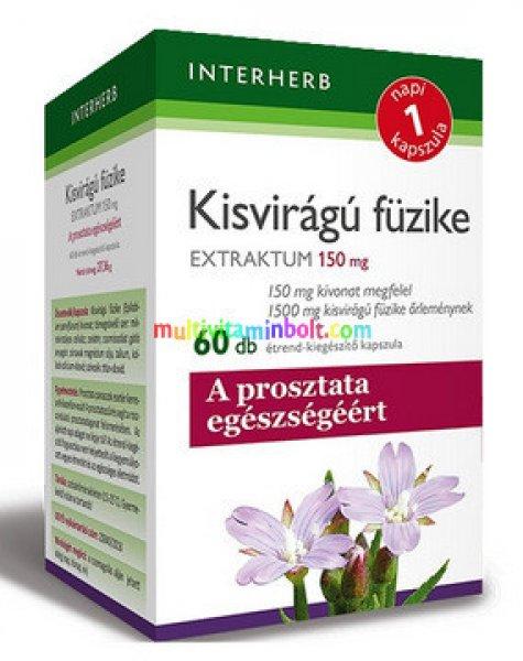 Napi1 Kisvirágú fűzike Extraktum 150 mg, 60 db kapszula, Prosztata
egészség, 2 havi adag - Interherb