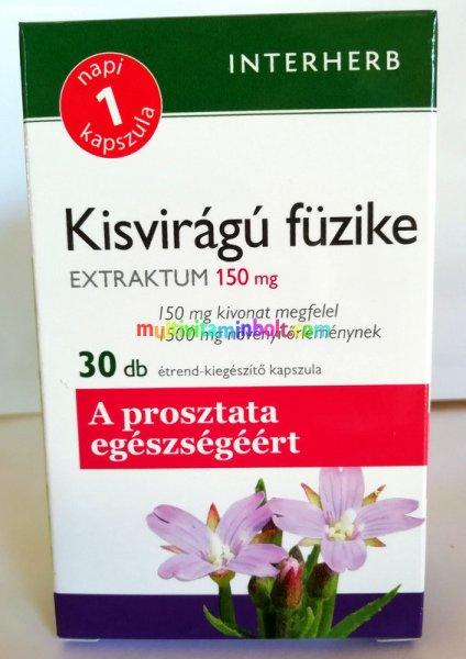 Napi1 Kisvirágú fűzike Extraktum 150 mg, 30 db kapszula, Prosztata
egészség, 1 havi adag - Interherb