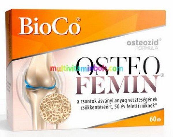 OSTEOFEMIN 60 db filmtabletta, 50 év feletti nőknek, 8-féle hatóanyaggal -
BioCo