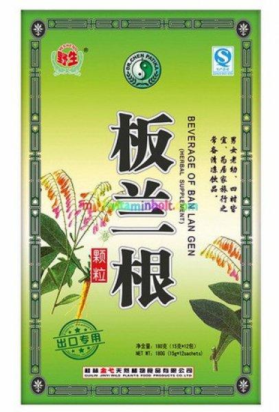 Instant Banlangen tea 12 db tasak, gyógynövény keverék Echinacea purpurea
(bíbor kasvirág), indigófa, inulin - Dr. Chen