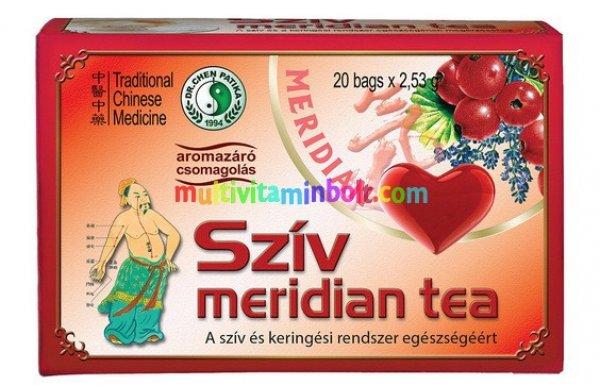 SZÍV Meridián tea 20 db filter, vörösgyökerű zsálya gyökér, kínai
galagonya gyümölcs, sáfrányvirág, édesgyökér, citromfű levél, fahéj -
Dr. Chen