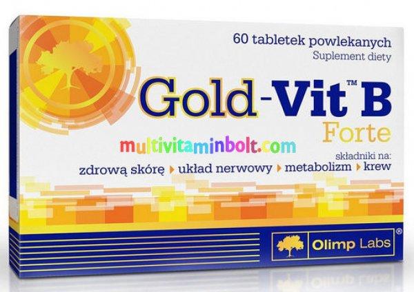 Gold-Vit™ B Forte 60 db tabletta, B-vitamin komplex, az összes fontos elemét
tartalmazza - Olimp Labs