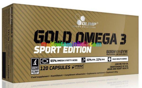 Gold Omega 3 Sport Edition 120 db lágyzselatin kapszula, mélytengeri halolaj -
Olimp Sport