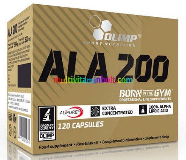 ALA 200 100% alfa liponsav 120 db kapszula, 200 mg/kapszula - Olimp Sport