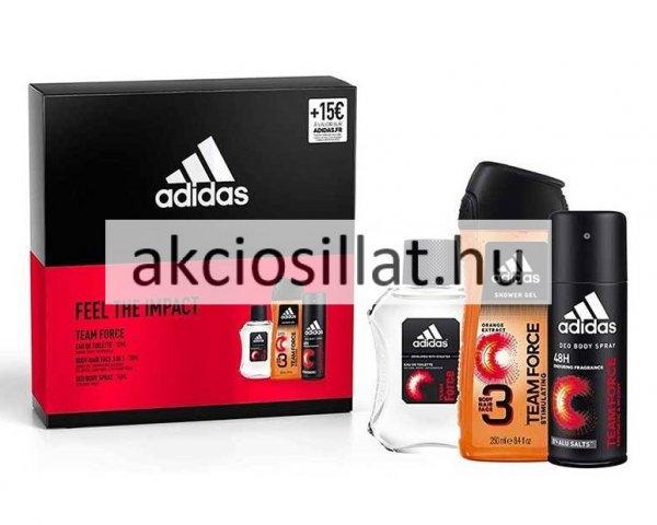 Adidas Team Force ajandékcsomag ( EDT 100ml + dezodor 150ml + tusfürdő 250ml
)