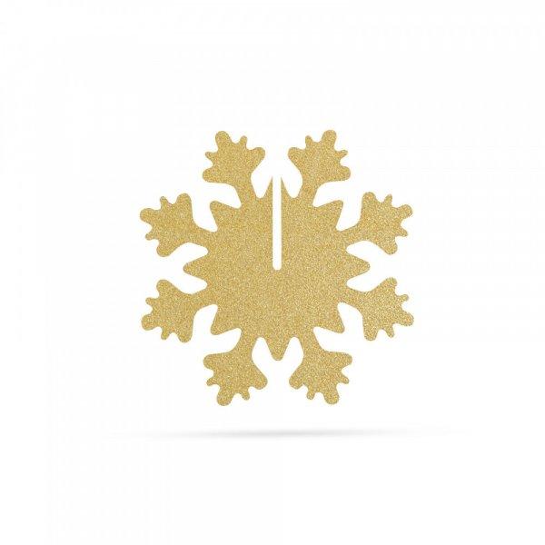 Family Karácsonyi dekor - jégkristály - arany - 7 x 7 cm - 5 db / csomag
(58252B)