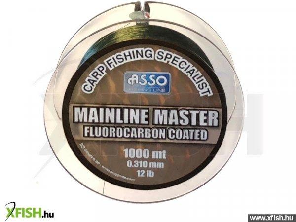 Asso Carp Mainline Master Fluorocarbon Pontyozó Zsinór 1000M 0,35